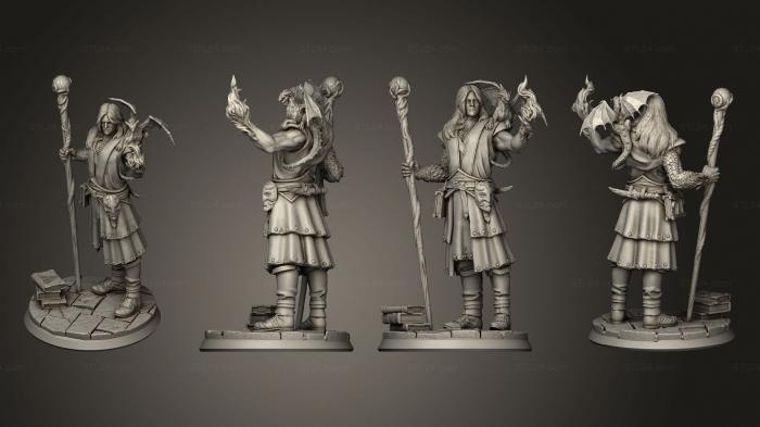 Military figurines (Hero Talandir The Elf Wizard, STKW_7456) 3D models for cnc