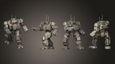 Military figurines HGN 732 4 3d model