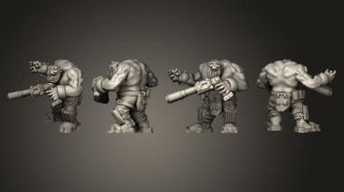Military figurines Hick Broozer Assault Gunner B 1 3d model