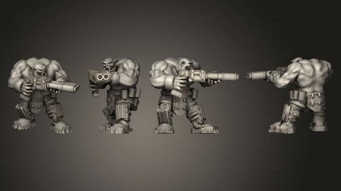 Military figurines (Hick Broozer Assault Gunner B 2, STKW_7472) 3D models for cnc