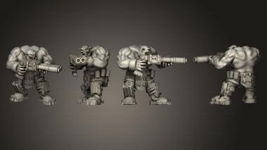 Military figurines Hick Broozer Assault Gunner B 2 3d model