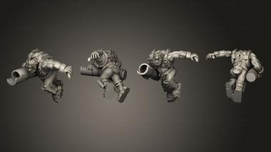 Military figurines Hick Dogosaur Buggy A Crew 2 3d model