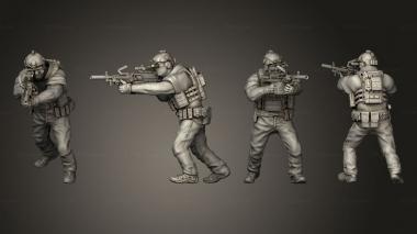 Military figurines High Risk Contractors 01 3d model