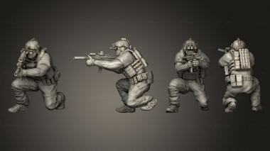 Military figurines High Risk Contractors 02 3d model