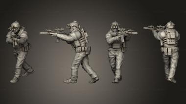 Military figurines High Risk Contractors 03 3d model