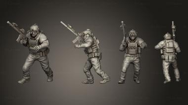 Military figurines High Risk Contractors 04 3d model