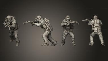 Military figurines High Risk Contractors 06 3d model