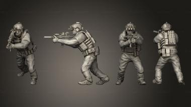 Military figurines High Risk Contractors 07 3d model