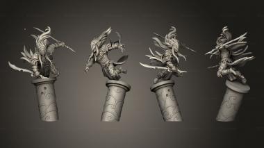 Military figurines Highborn Elves Lethal Ambusher 3d model