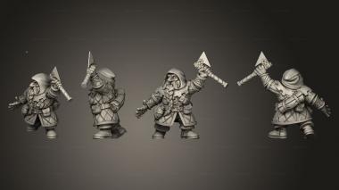 Military figurines HILL DWARF 02 3d model