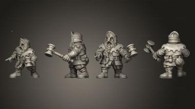 Military figurines HILL DWARF 03 3d model