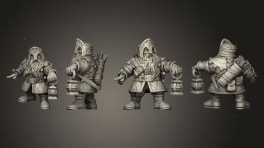 Military figurines HILL DWARF 05 3d model