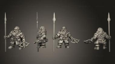 Military figurines HILL DWARF 06 3d model