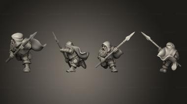 Military figurines HILL DWARF 07 3d model