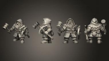Military figurines HILL DWARF 09 3d model