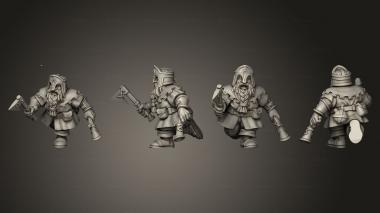 Military figurines HILL DWARF 10 3d model