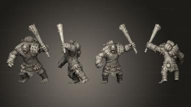 Military figurines Hill Giant Club Huge 3d model