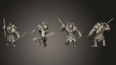 Military figurines Hill Giant Hunting Huge 3d model