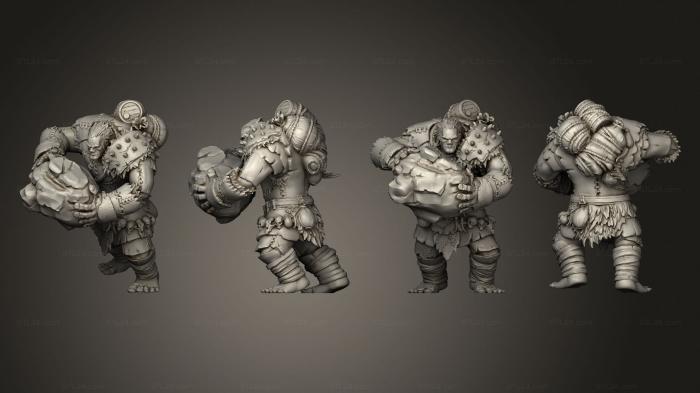 Military figurines (Hill Giant Rock Huge, STKW_7510) 3D models for cnc