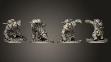 Military figurines Hill Giant Smash Huge 3d model