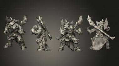 Military figurines Hill Giants v 3 3d model