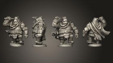 Military figurines Hippofolk 3d model
