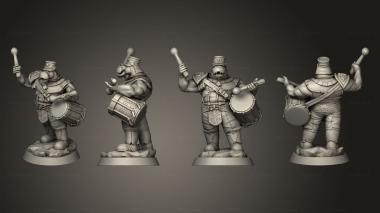 Military figurines Hippokin Bard 3d model