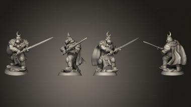 Military figurines Hippokin Paladin 3d model