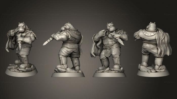 Military figurines (Hippokin Rogue, STKW_7528) 3D models for cnc