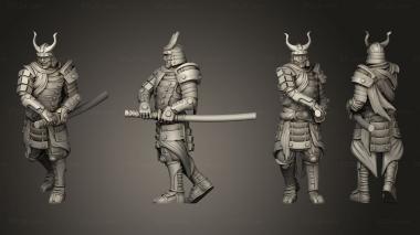 Military figurines Hiroshi Ronin 09 3d model
