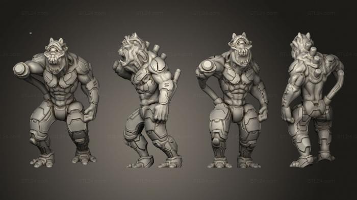 Military figurines (Hive Footsoldier 2, STKW_7550) 3D models for cnc