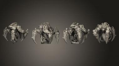 Military figurines Hive Lurker Based Extra Support 002 3d model