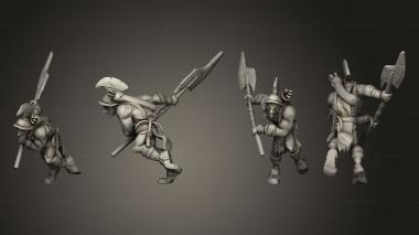 Military figurines Hobgoblin Gladiator Halberd 3d model