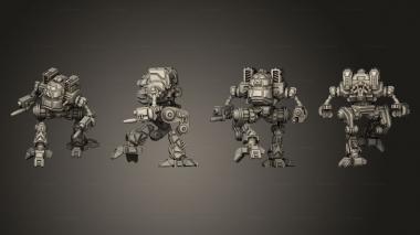 Military figurines hoodwink mc pose 3d model