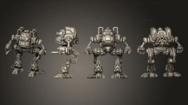 Military figurines hoodwink static 3d model