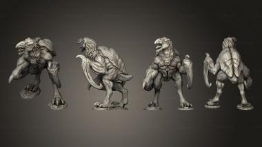 Military figurines Hook pose 3 3d model