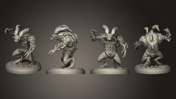 Military figurines (Horned Devil, STKW_7576) 3D models for cnc