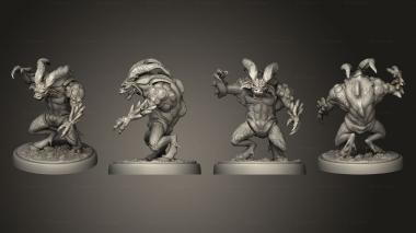Military figurines Horned Devil 3d model
