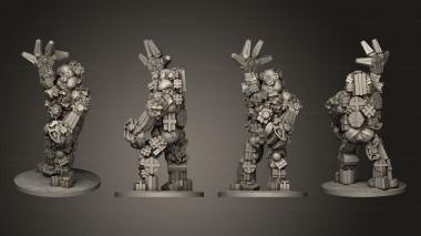 Military figurines Horror Bosses Present Golem 3d model