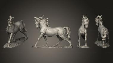 Military figurines horse 2 3d model