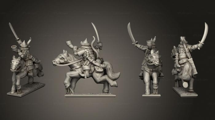 Military figurines (horse archersrider 1, STKW_7587) 3D models for cnc