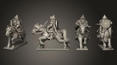 Military figurines horse archersrider 4 3d model