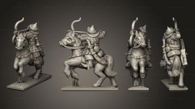 Military figurines horse archersrider 6 3d model