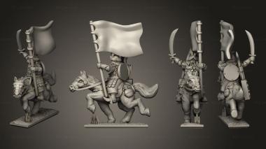 Military figurines horse archersrider 7 3d model