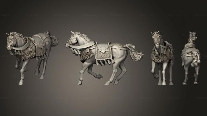 Military figurines (Horse B, STKW_7594) 3D models for cnc