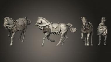 Military figurines Horse B 3d model