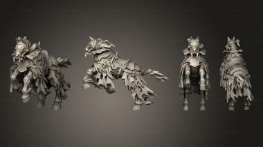 Military figurines Horse ghost 01 3d model