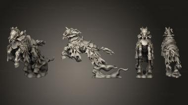 Military figurines Horse ghost flying 01 3d model