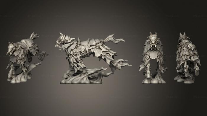 Military figurines (Horse ghost flying 02, STKW_7601) 3D models for cnc