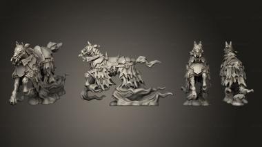 Military figurines Horse ghost flying 03 3d model